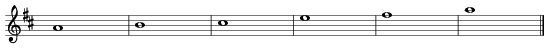 A-major-pentatonic scale