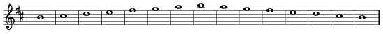 B-minor scale