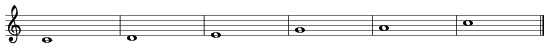 C-major-pentatonic scale