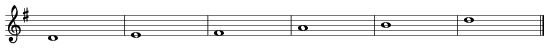 D-major-pentatonic scale