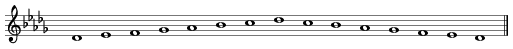 Dflat-major scale