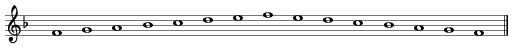 F-major scale